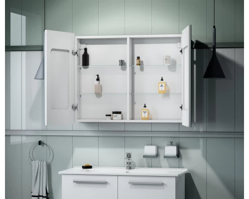 Зеркало-шкаф Allure Led 1000х800 с датчиком движения, розеткой