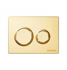 Кнопка  для инсталляции NOVUM O9, золото глянец, BERGES