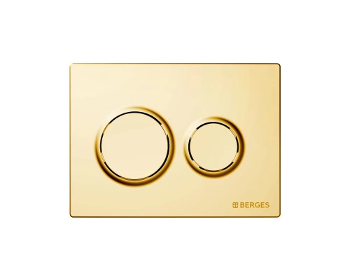 Кнопка  для инсталляции NOVUM O9, золото глянец, BERGES