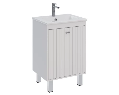 Тумба Lemark ROMANCE 60 см под 1 раковину, подвесная/напольная, 2-х дверная, цвет корпуса, фасада: Б