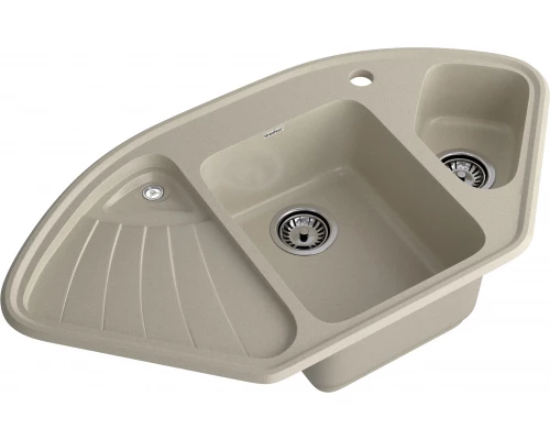 GRANFEST Мойка композит CORNER  GF-C--1040E угловая 1039*560мм топаз  арт.GF-