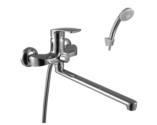 Plus_Shape Смеситель для ванны, плоск.пов.излив 300мм, р/ОД, хром, LM, LM1751C