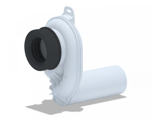 ГАЛА писсуар с креплением, горизонтальным сифоном и краном. САНТЕК