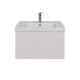 Тумба Lemark VEON MINI 70 см под 1 раковину, подвесная,1 ящик, цвет корпуса, фасада: Белый глянец  