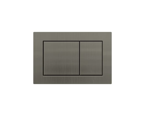 Кнопка смыва TOKITO TATSUMAKI SQUARE GUN METAL нержавеющая сталь, вороненая сталь (TOK-TATSUMAKI-SQ-GM)