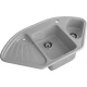 GRANFEST Мойка композит CORNER  GF-C--1040E угловая 1039*560мм  серый арт.GF-