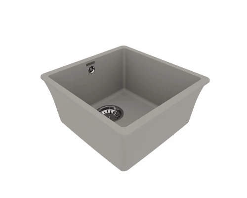 Кухонная мойка Lemark SINARA 400-U подстольного монтажаиз кварцгранита, Грей