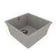 Кухонная мойка Lemark SINARA 400-U подстольного монтажаиз кварцгранита, Грей