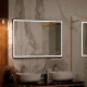 Зеркало Solid Black Led 1000x800, реверсивное крепление