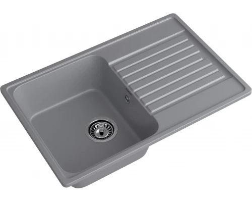 GranFest QUARZ (ECO-78) Мойка чаша+кр 740*480 (темно-серый)