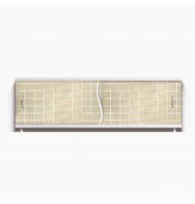 ПРЕМЬЕР Экран для ванны 150 см, полистирол,(плитка бежевая-045), ALAVANN