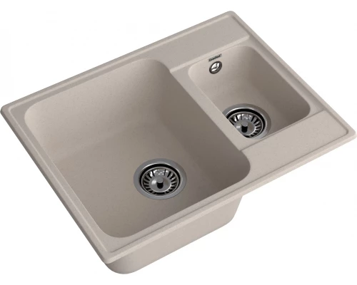 GranFest QUARZ (ECO-09) Мойка 1.5-чаш. 620*480 (песок)