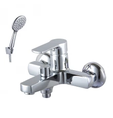 Plus_Grace Смеситель для ванны, монолит.излив 158мм лейка, р/ОД, хром, LM, LM1512C
