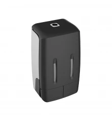 Дозатор для жидкого мыла настенный двойной FIXSEN HOTEL 400мл+400мл пластик черный (FX-31012K-2)