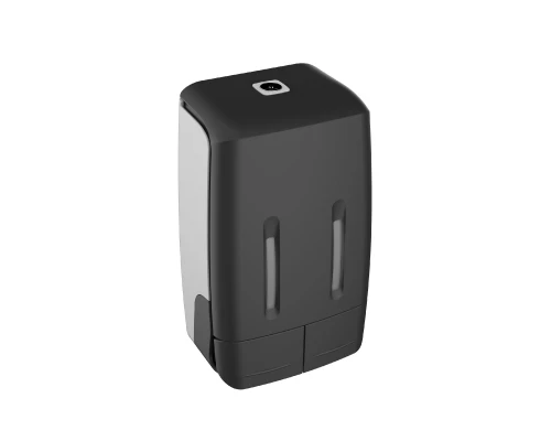 Дозатор для жидкого мыла настенный двойной FIXSEN HOTEL 400мл+400мл пластик черный (FX-31012K-2)