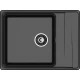 GRANFEST Мойка композит LEVEL, GF-LV-660L, чаш+кр 660*500, черный