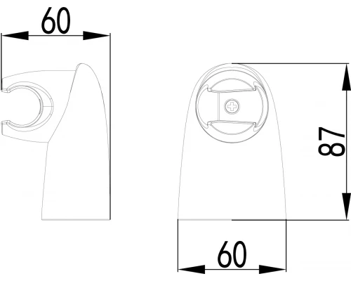 Крепление настенное Lemark LM8012C поворотное для лейки