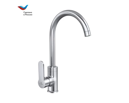 КОТТЕДЖ Смеситель для мойки с высоким изливом, одноручный, СЛАВЕН, Ф22