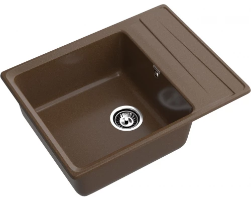 GRANFEST Мойка композит LEVEL, GF-LV-660L, чаша+крыло 660*500, терракот