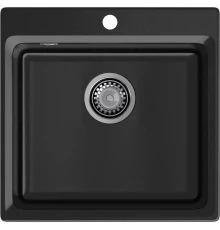 GRANFEST Мойка композит LEVEL, GF-LV-510, чаша 510*500, черный