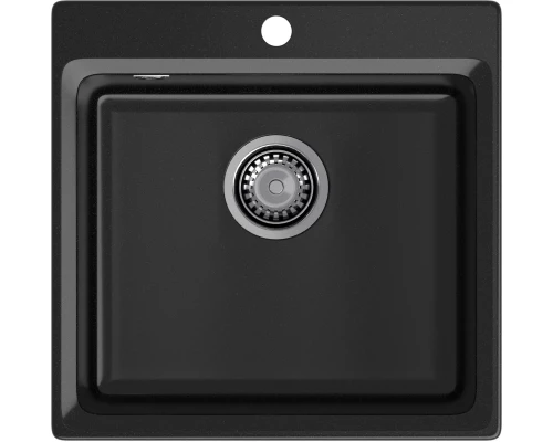 GRANFEST Мойка композит LEVEL, GF-LV-510, чаша 510*500, черный