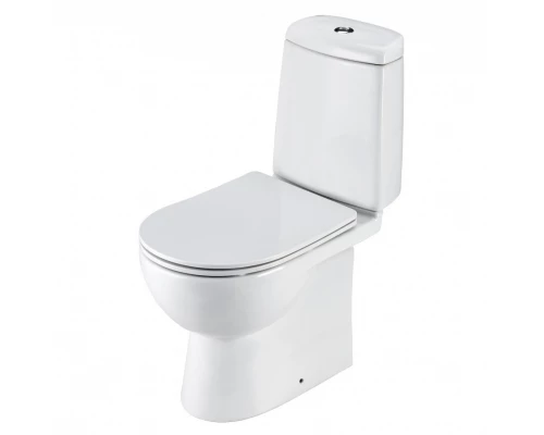 ОСТИН Унитаз-компакт, универс. вып., 2-х р. арм. Oli, сид. дюр. Soft-close, Clip up (тонкое), САНТЕК