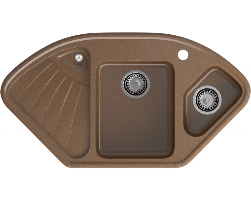 GRANFEST Мойка композит CORNER  GF-C--1040E угловая 1039*560мм  терракот арт.GF-