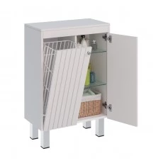 Шкаф Lemark ROMANCE 60 см подвесной/напольный, с откидной корзиной для белья, цвет корпуса, фасада: 
