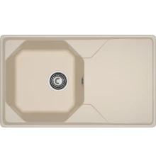 GRANFEST Мойка композит UNIQUE, GF-U-840L, чаш+кр 840*500, кашемир