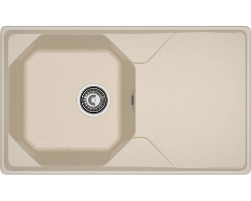 GRANFEST Мойка композит UNIQUE, GF-U-840L, чаш+кр 840*500, кашемир