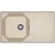 GRANFEST Мойка композит UNIQUE, GF-U-840L, чаш+кр 840*500, кашемир