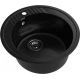 GRANFEST Мойка композит RONDO GF-R--520   D=520 мм   черный   арт.GF-