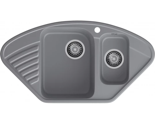 GranFest QUARZ (ECO-14) Мойка угл.1,5 чаш. 930*500 (темно-серый)