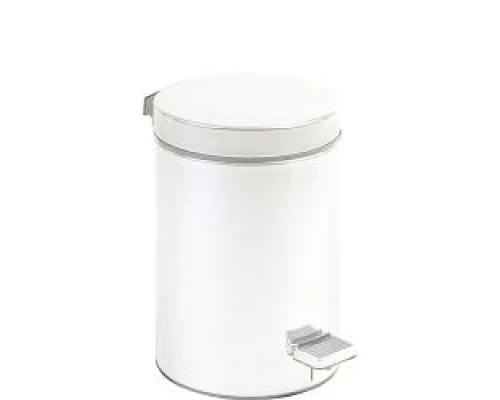 Ведро из нерж. Стали 5 л. с педалью белое, 09100.05.W, шт