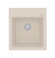 Кухонная мойка Lemark HANKA 450 врезная прямоугольная из кварцгранита, Шампань 