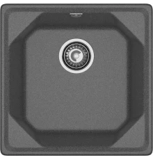 GRANFEST Мойка композит UNIQUE, GF-U-500, 1-чаша 500*500, графит