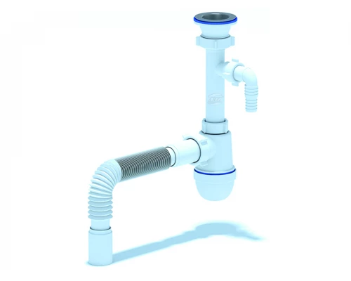 Сифон Ани 1 1/2"  40с отв. с/м с г/тр 40х40, ANI PLAST