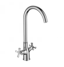 DR52 Смеситель для кухни, выс.пов.излив 179мм, р/ДВ, хром, DR, DR52028