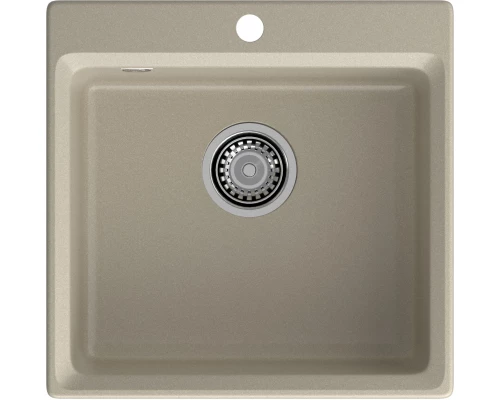 GRANFEST Мойка композит LEVEL, GF-LV-510, чаша 510*500, топаз