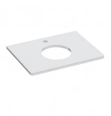 Столешница Lemark MIANO 60 см из стекла, цвет: Белый