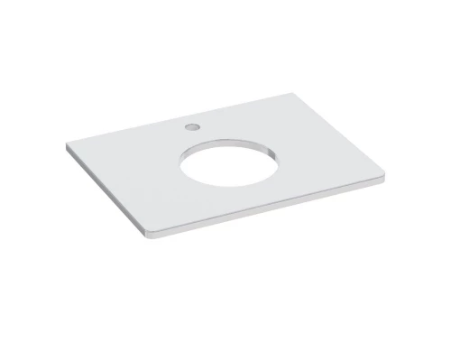 Столешница Lemark MIANO 60 см из стекла, цвет: Белый