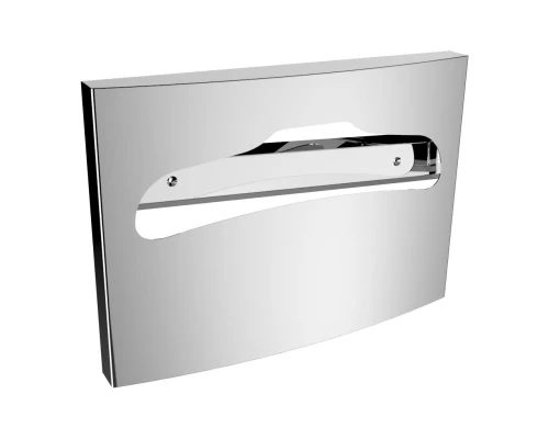 Диспенсер для туалетных накладок из нержавеющей стали. Глянцевый