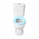 КАСПЕР Унитаз-компакт детский, горизонт. выпуск,1-а режим.арм,сиденье полипроп, пл.кр,голубой,САНТЕК