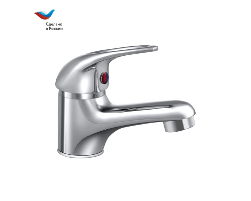 ПРОРАБ Смеситель для умывальника с литым изливом (б/з подвод.), одноручный, СЛАВЕН, Р10