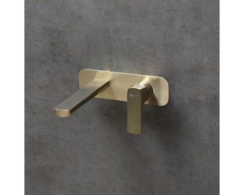 Ursus Смеситель для умывальника встраиваемый, матовое золото, LM, LM7226BG