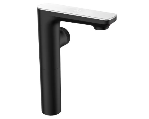 Смеситель для раковины MORANS сенсорный высокий, черный матовый, BERGES