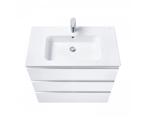 GAP Тумба под раковину GAP 80, белый глянец, 3 ящ., ROCA