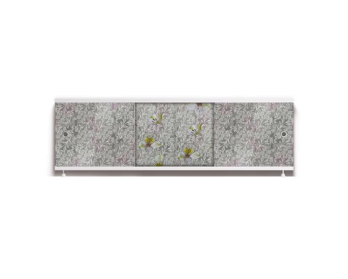 ОПТИМА_Decor Экран для ванны 150 см,ПВХ с офсетной печатью,(цветочный вальс-003), ALAVANN