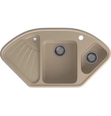 GRANFEST Мойка композит CORNER  GF-C--1040E угловая 1039*560мм  песочный арт.GF-