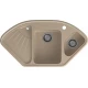 GRANFEST Мойка композит CORNER  GF-C--1040E угловая 1039*560мм  песочный арт.GF-